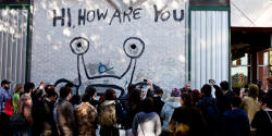 Daniel Johnston at the MURALWALL in Austin, Texas